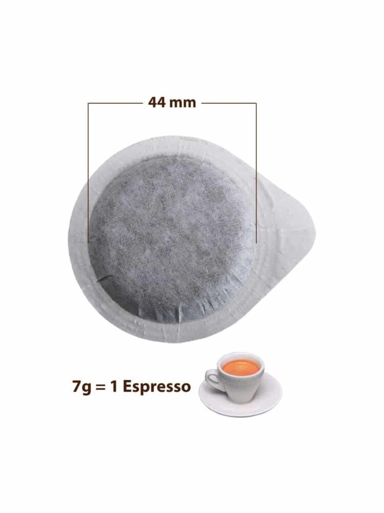 Dosette Cafe ESE Italcaffè Espresso Bar 44mm en Papier Filtre Compostable