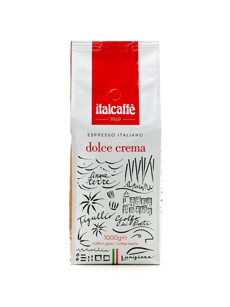 Italcaffè Espresso Dolce Crema Kaffee ganze Bohne 1Kg Kaffeebohnen