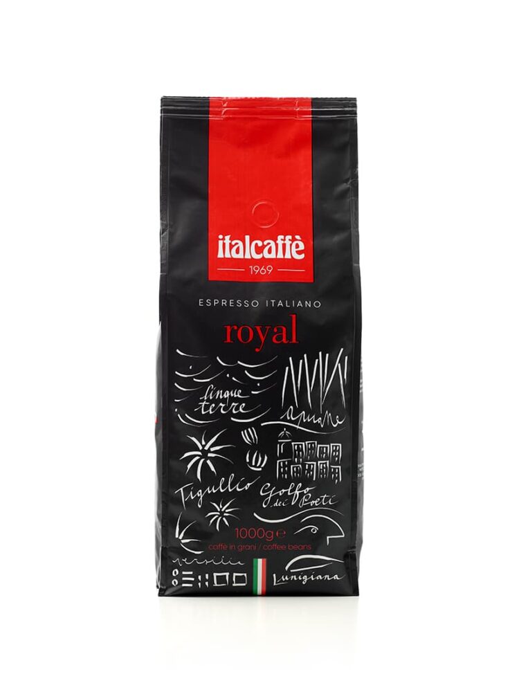 Caffè in grani Italcaffè Royal Espresso Italiano 1 kg fronte