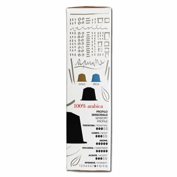 Capsule caffè 100% Arabica Nespresso compatibili Italcaffè Espresso lato destro