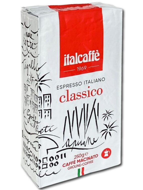 Caffè Macinato Classico Italcaffè 250g Espresso Italiano per Moka