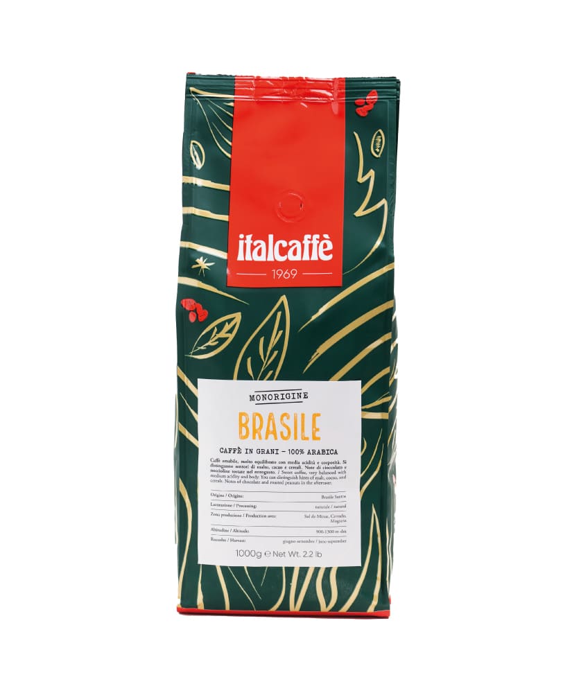 Arabica Espresso Brazil Santos Coffee Beans Italcaffè 1 kg