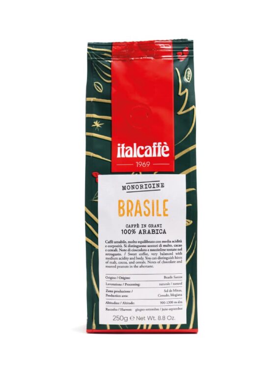 Café en grains Italcaffè Espresso 100% Arabica Brésil Santos 250g