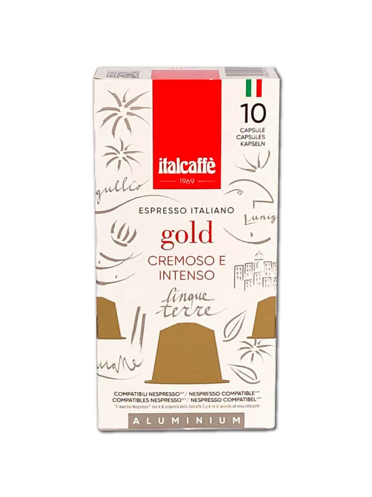Capsule caffè espresso Gold Italcaffè compatbili Nespresso Aluminium