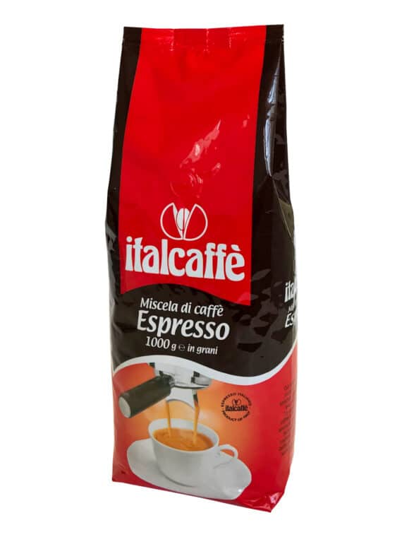 Caffè in grani Italcaffè Espresso 1 kg Linea Bar ruotato