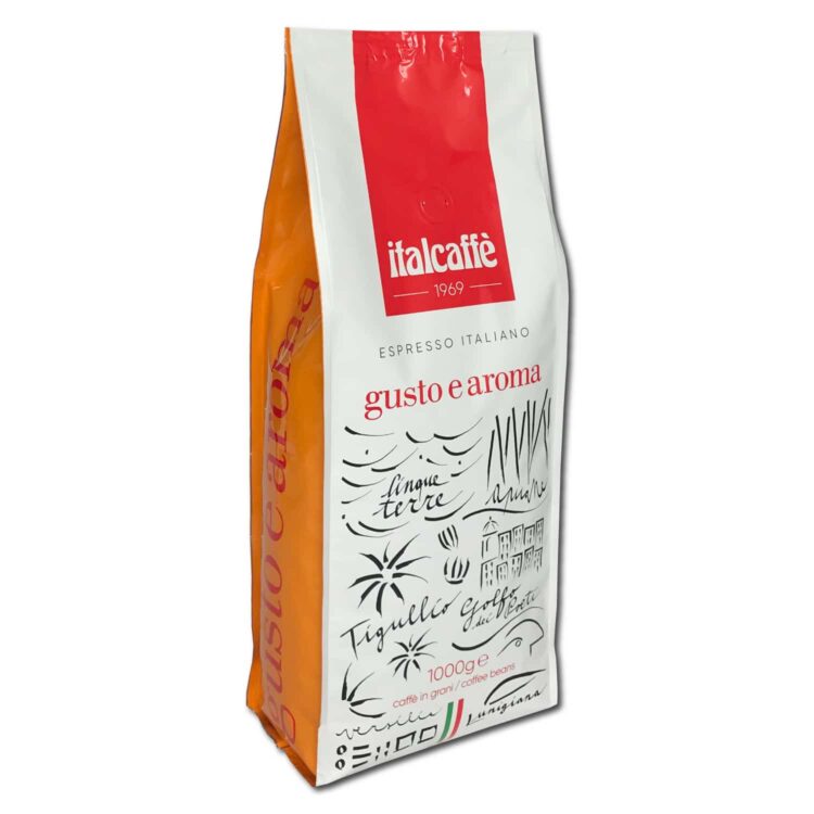 Caffè espresso bar in grani Gusto e Aroma 1 kg Italcaffè ruotato